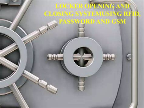 Locker opening and closing system using rfid password and gsm